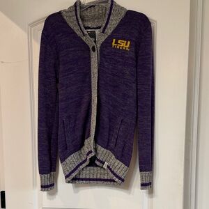 Women's Purple and Gray Cardigan